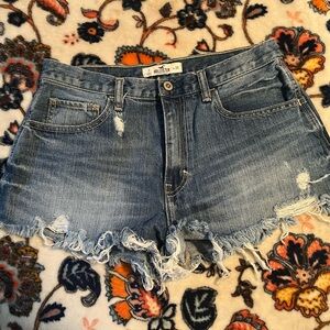 Hollister high rise denim shorts